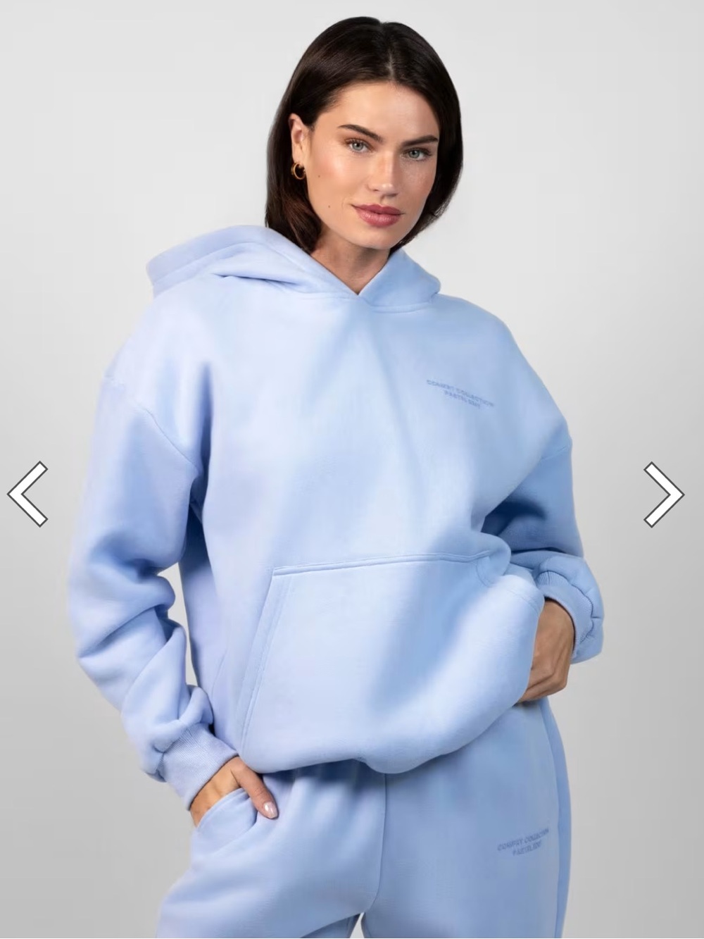 Comfrt - Pastel Hoodie & Pant Set - Periwinkle- Medium
